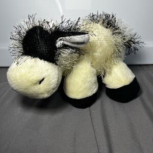 Webkinz GANZ HM003 Cow Plush 7” Black & White Stuffed Animal No Code